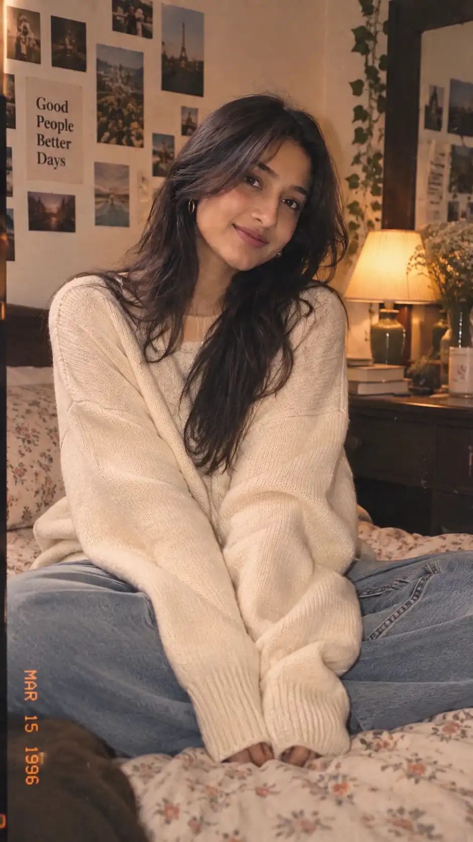 Example result for Retro Aesthetic Girls Prompt 2026 - 90s Flash Cozy | Viral AI image prompt