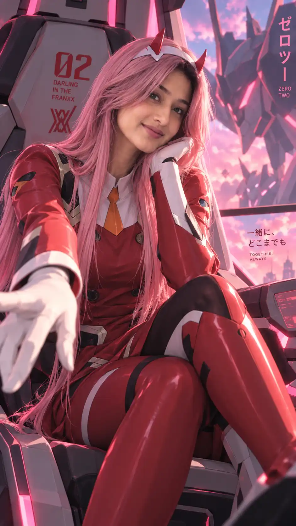 Example result for Anime Girls Prompt Realistic 2026 - Zero Two Darling Aesthetic | Viral AI image prompt