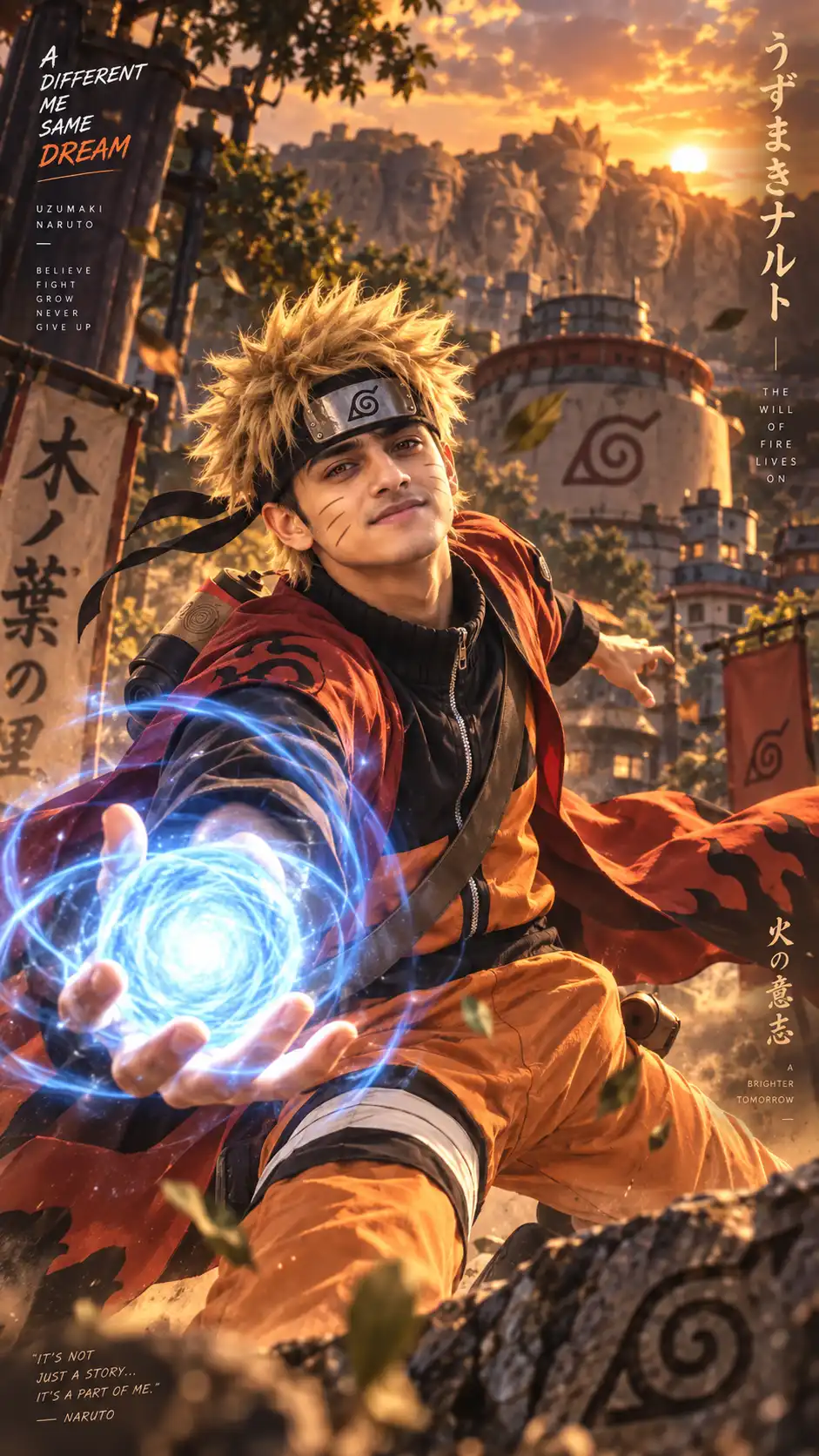 Example result for Naruto Uzumaki Prompt 2026 - Sage Mode Realistic | Hokage Aesthetic AI image prompt