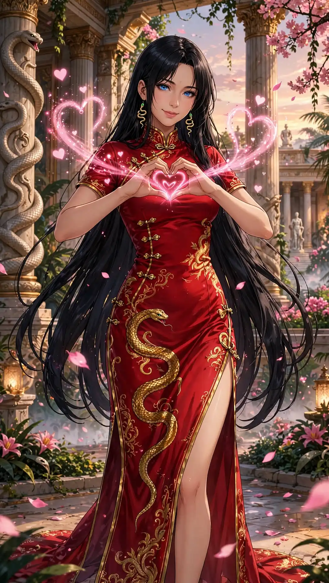 Example result for Boa Hancock Prompt 2026 - One Piece Realistic Empress | Aesthetic AI image prompt
